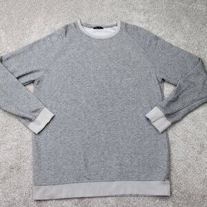 Benson Knit Sweatshirt Mens‎ XL Gray Cotton/Poly/Viscose L/S Pullover Sweater